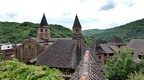 Conques, en parcourant le village, l'abbaye Sainte-Foy (12)
