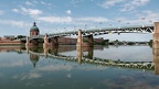 Toulouse, les bords de la Garonne, le pont St Pierre, le pont des Catalans plus loin (31)