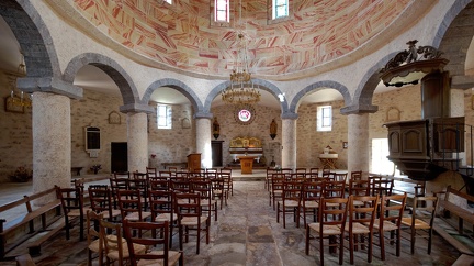 Saint-Bonnet-Larivière, église en rotonde (19)