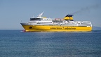 L'Île-Rousse, ferry arrivant au port (2B)