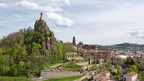 Le Puy-en-Velay, le rocher Corneille, la cathédrale... vue depuis le rocher Saint Michel (43)