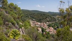 Roquebrun, vue générale depuis le jardin méditérranéen (34)