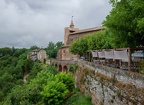 Giroussens, panorama, l'église Saint-Salvy (81)