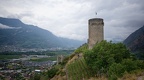Saillon, tour Bayart (c. du Valais, Suisse)