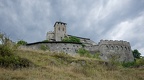 Sion, le château et la basilique de Valère (c. du Valais, Suisse)