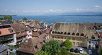 Nyon, vue de la ville depuis le château (c. Vaud, Suisse)