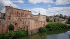 Gaillac, les bord du Tarn, l'abbatiale Saint-Michel  (81)